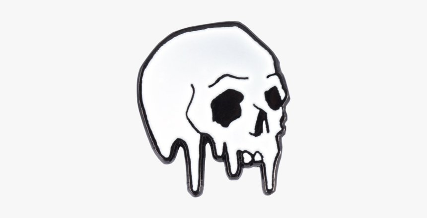 Dripping Skull Pin - Skull Pin, HD Png Download