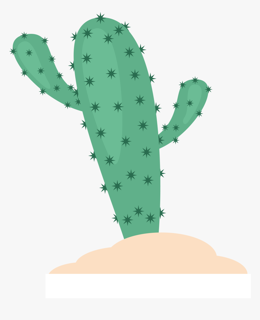 Arizona Vector Cactus - Flat Design Succulent, HD Png Download
