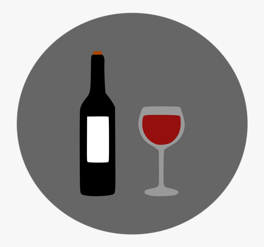 Circle Wine - Wine Glass, HD Png Download
