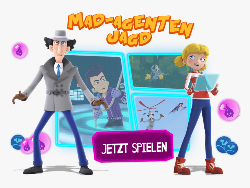 Mad-agenten Jagd - Cartoon, HD Png Download