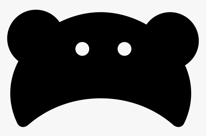 Baby Bear Head Silhouette, HD Png Download