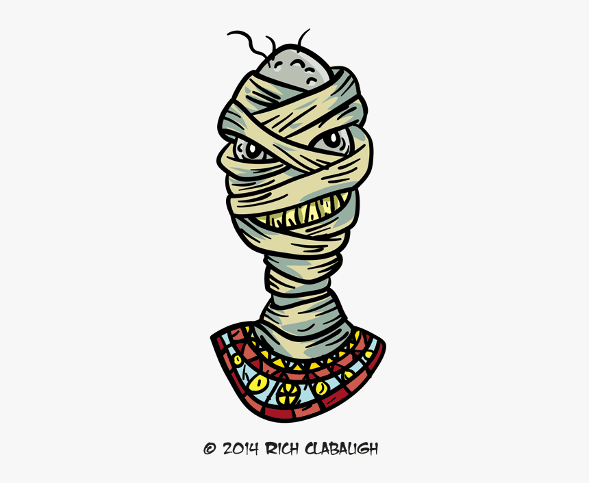 102014 Mummy Monster Faces - Halloween Monster Face Png, Transparent Png