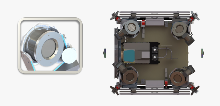 Image Represents The Stowed Configuration Of The Four - Effective Space Space Drone, HD Png Download