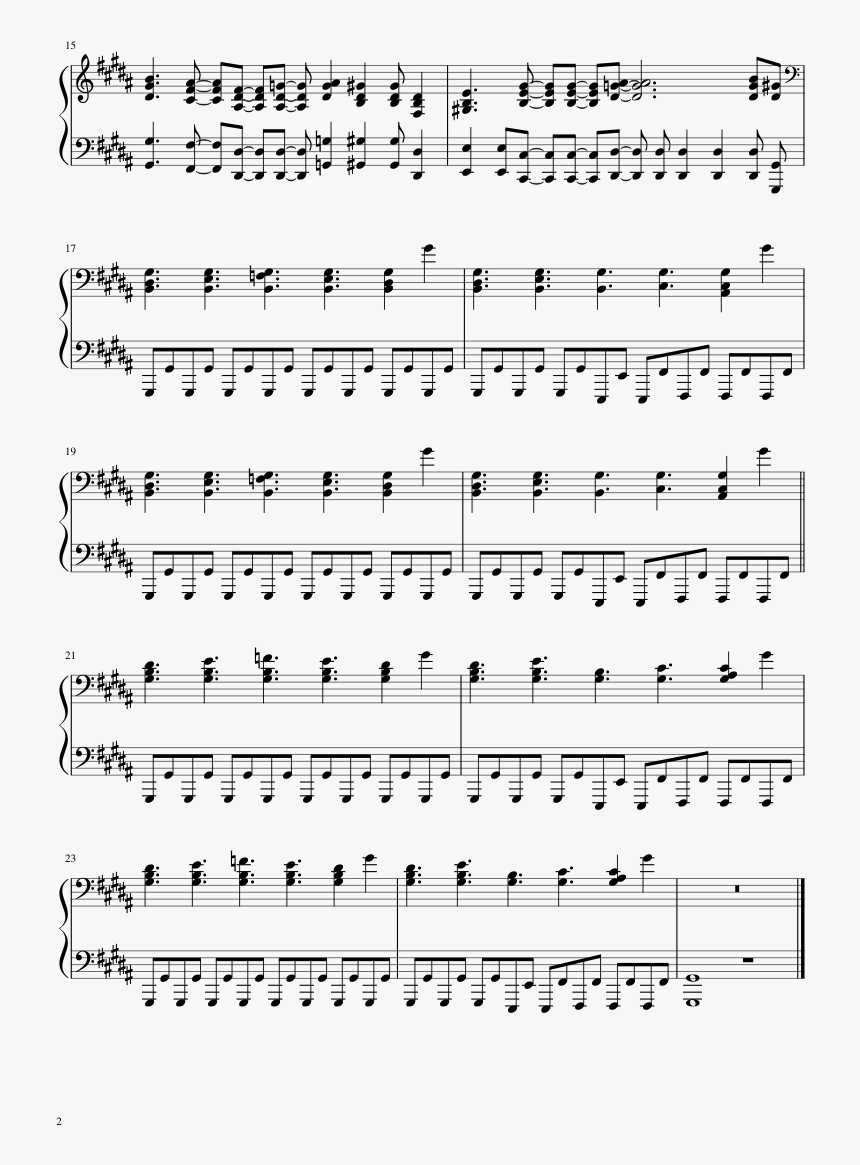 Version One Sheet Music For - Everything Is Awesome Partitura, HD Png Download
