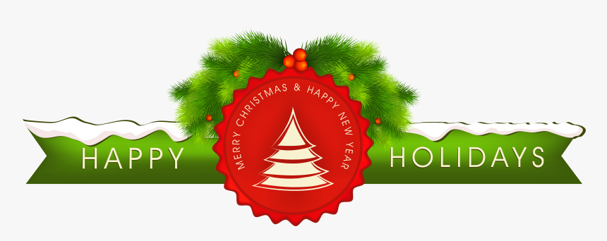 Happy Holidays Text Png , Png Download - Transparent Background Holidays Clipart, Png Download