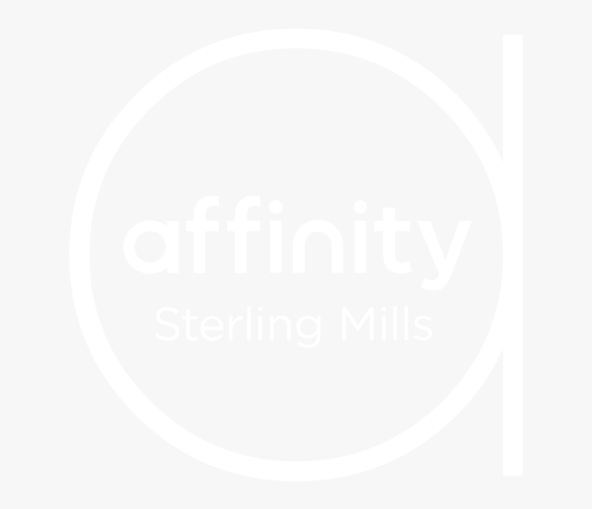 Affinity Sterling Mills White Logo No Text - Circle, HD Png Download