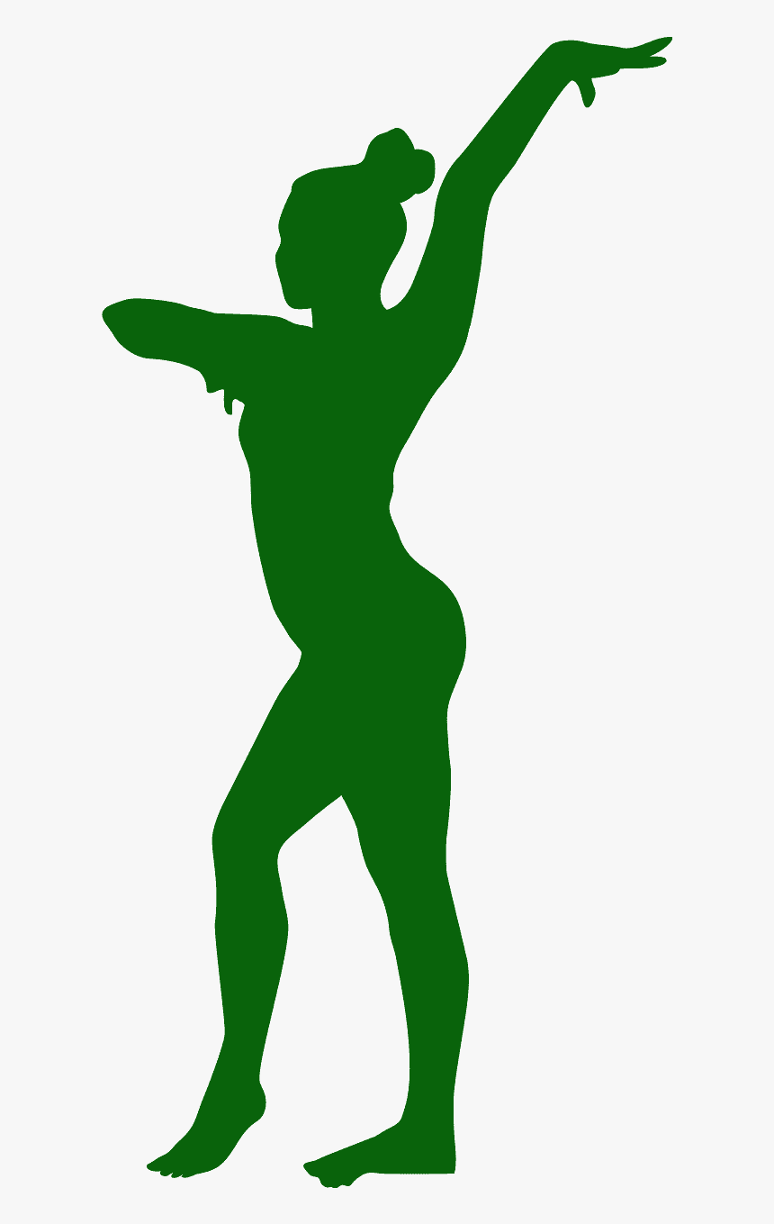 Gymnast Silhouette Standing, HD Png Download
