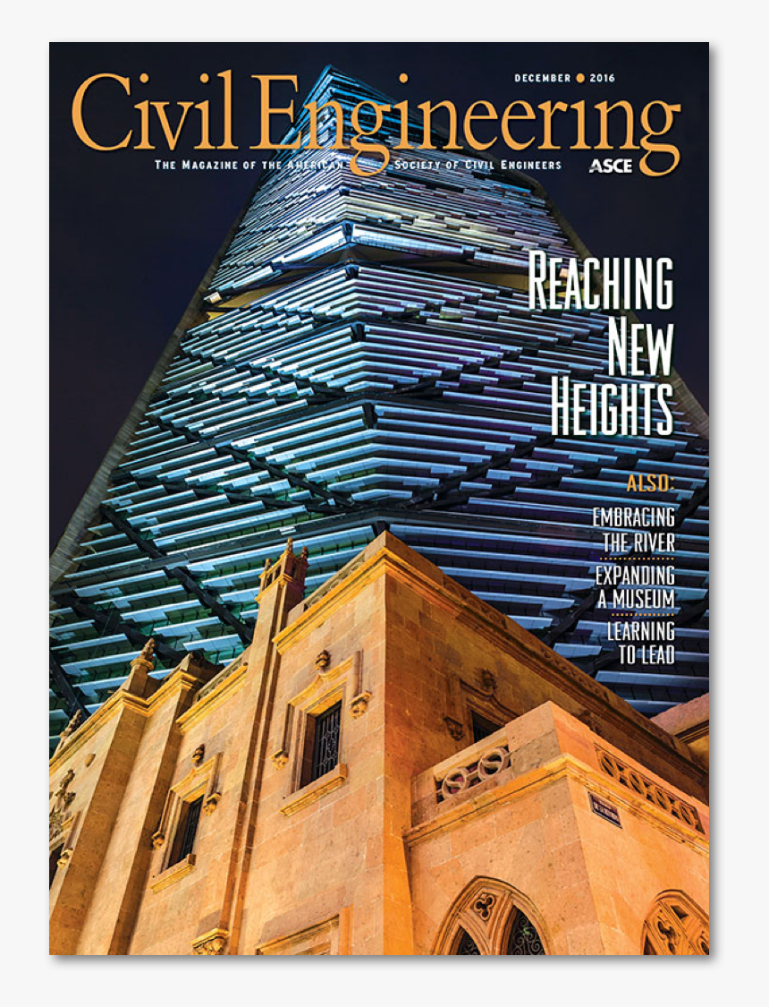 Civil Engineering Magazine Cover - Reforma Tower Mexico City, HD Png Download