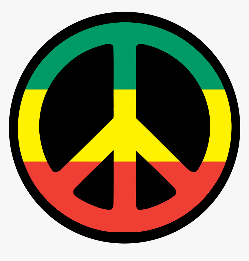 The Vietnam War - Rasta Peace Sign, HD Png Download