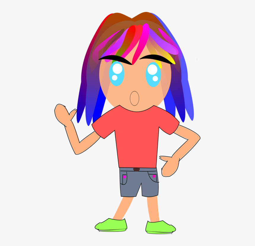 Computer Icons Blue Hair Avatar Child - Clip Art, HD Png Download