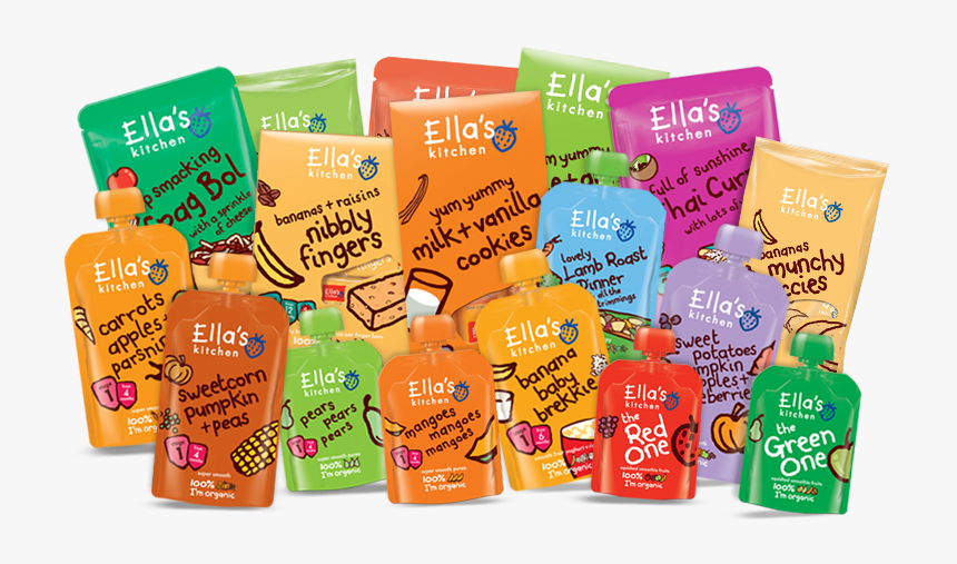 A View Of Some Of The Ella S Kitchen Range - Baby Food Packaging, HD Png Download