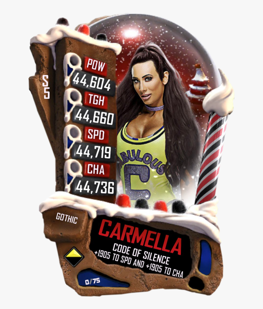Carmella S5 22 Gothic Christmas - Wwe Supercard Mandy Rose, HD Png Download