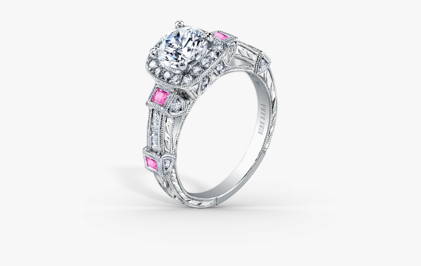Carmella 18k White Gold Engagement Ring D - 2008 Engagement Ring Style, HD Png Download