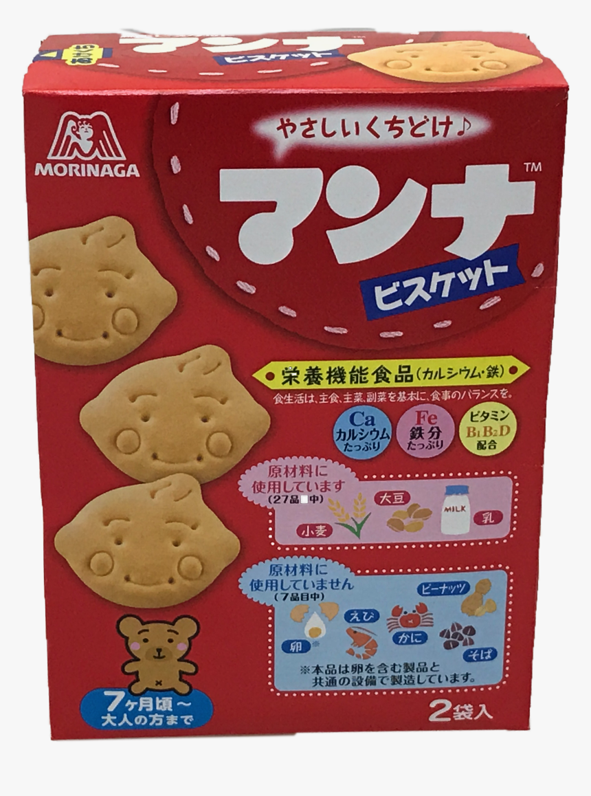 Manna Baby Biscuit 85g 
 Title Manna Baby Biscuit 85g - Japan Morinaga Manna Biscuit, HD Png Download