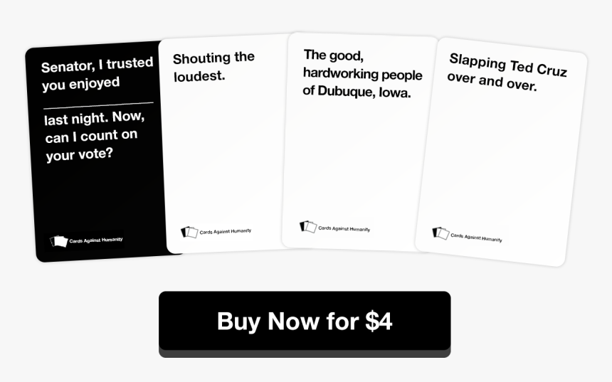 Cards Against Humanity Png - Cards Against Humanity Political Pack, Transparent Png