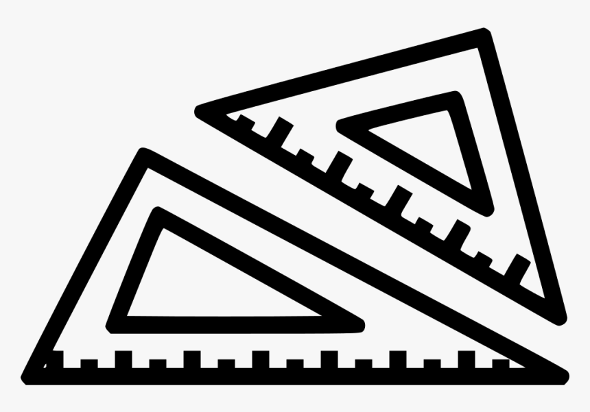 Design Rule Shape Triangle Geometry Maths Tool - Rule Shapes, HD Png Download