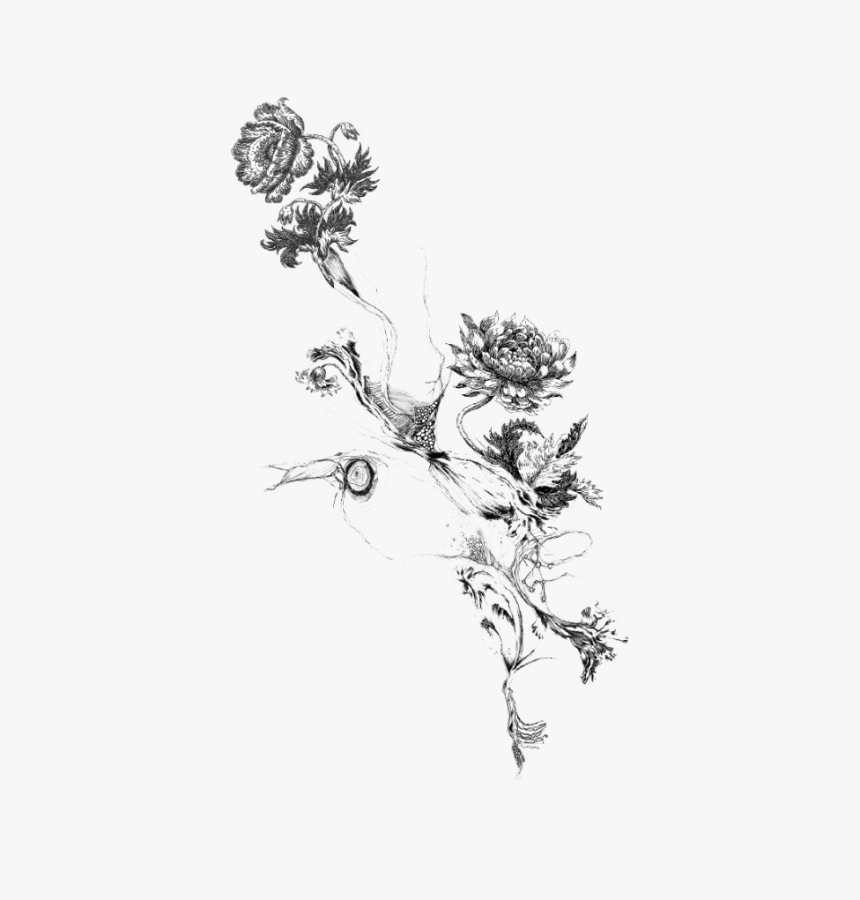 Transparent Flower Tattoo Png, Png Download