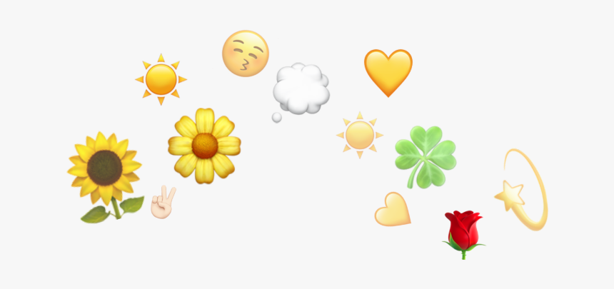 #crown #tumblr #emoji #aesthetic #cute #lovely #freetoedit - Cute Emoji Crowns, HD Png Download