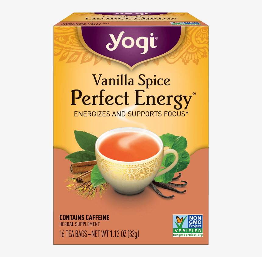 Yogi Vanilla Spice Perfect Energy Tea, HD Png Download