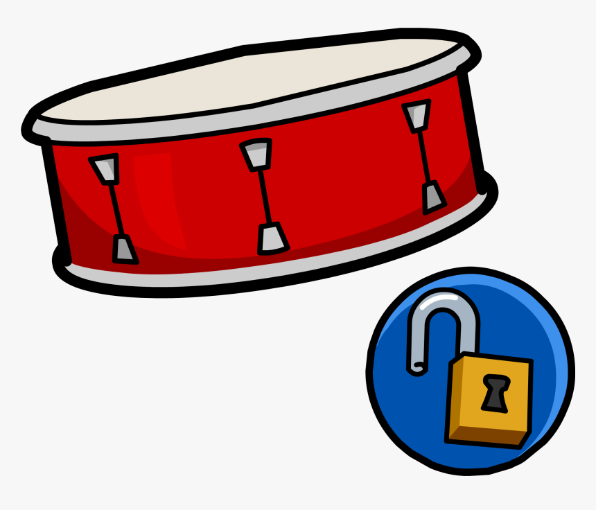 Snare Drum Unlockable Clothing Icon Id - Transparent Snare Drum Cartoon, HD Png Download