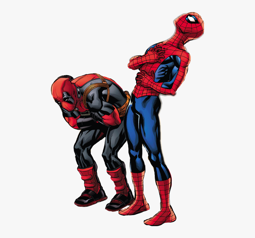 Hd - Deadpool And Spiderman Png, Transparent Png