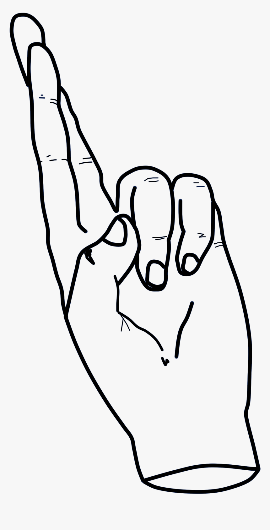 Fingers Clipart Svg - Line Art, HD Png Download