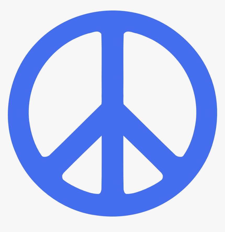 Peace Sign Clip Art Black And White - Peace Symbol, HD Png Download