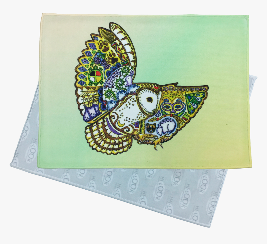 Barn Owl Microfiber Cleaning Cloth 
 Data-zoom //cdn - Motif, HD Png Download