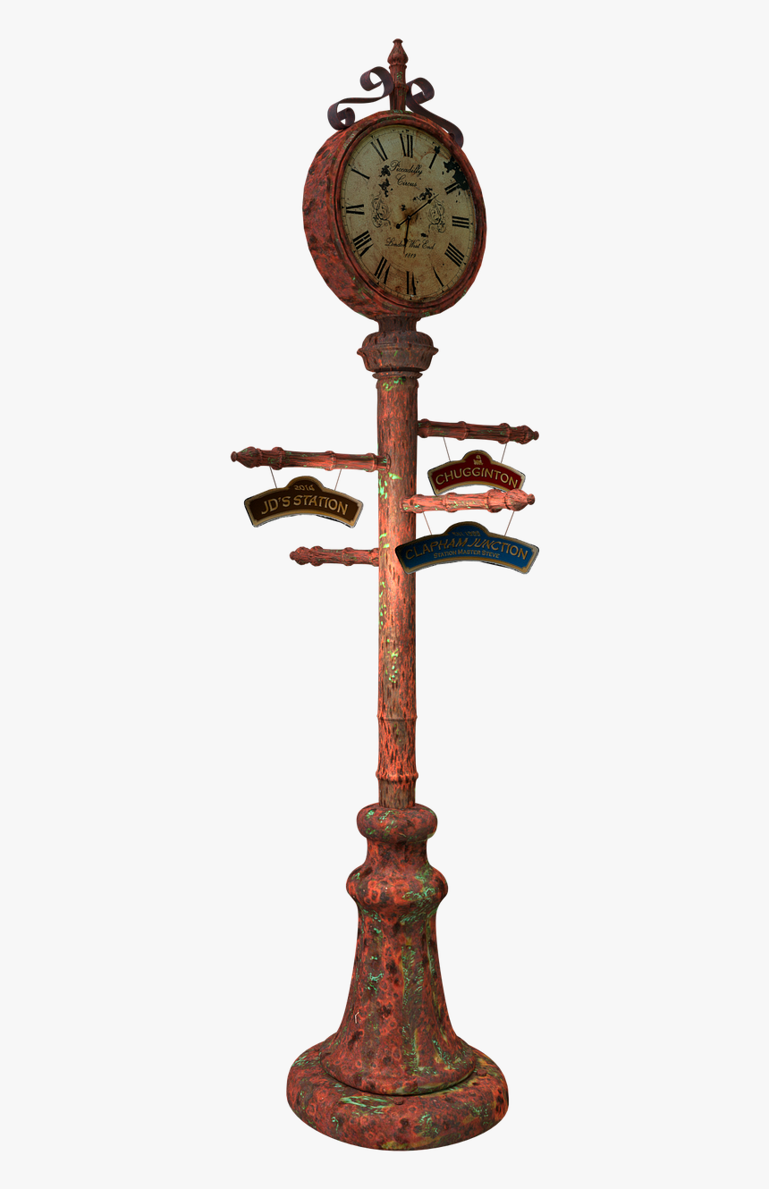 Clock Strassenuhr Timepiece Free Photo - Antique, HD Png Download