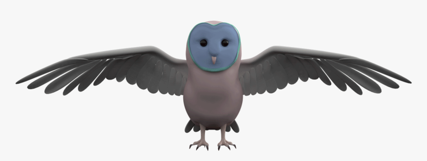 Particlesystem Fur - Owl Animated Gif Transparent Background, HD Png Download