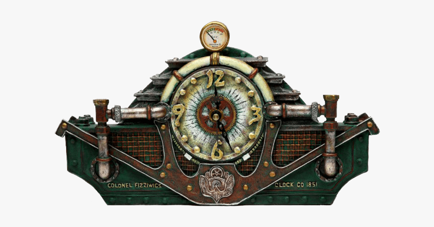 Steampunk Table Clock, HD Png Download