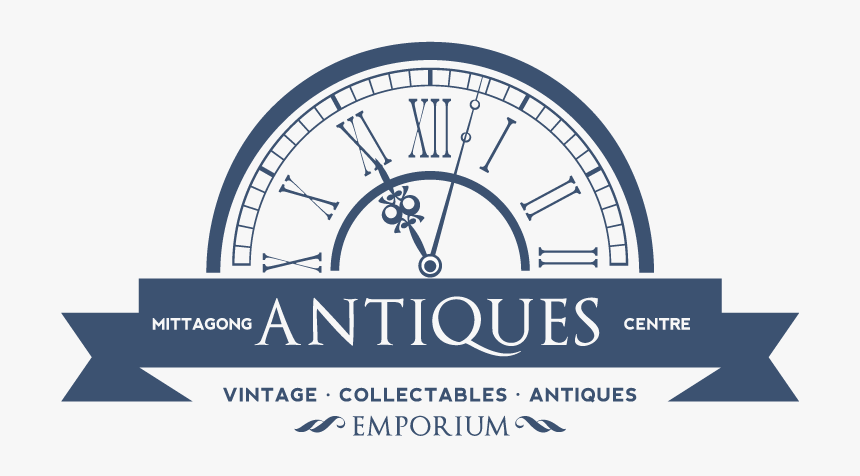 Mittagong Antique Centre - Fancy Clock Black And White, HD Png Download