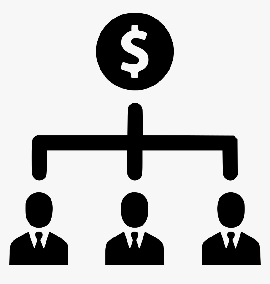 Dollar People Group Salary Teamwork - Hierarchy Clipart Transparent, HD Png Download