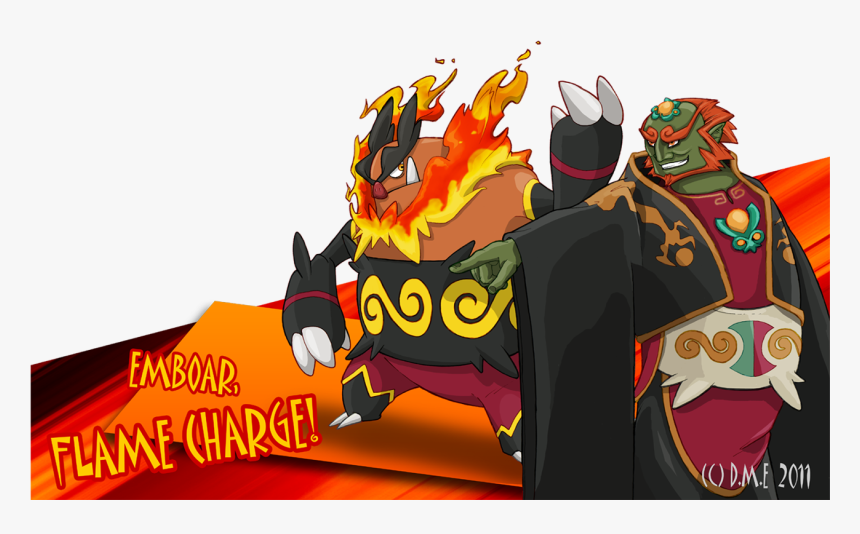Flame - Emboar Ganondorf, HD Png Download