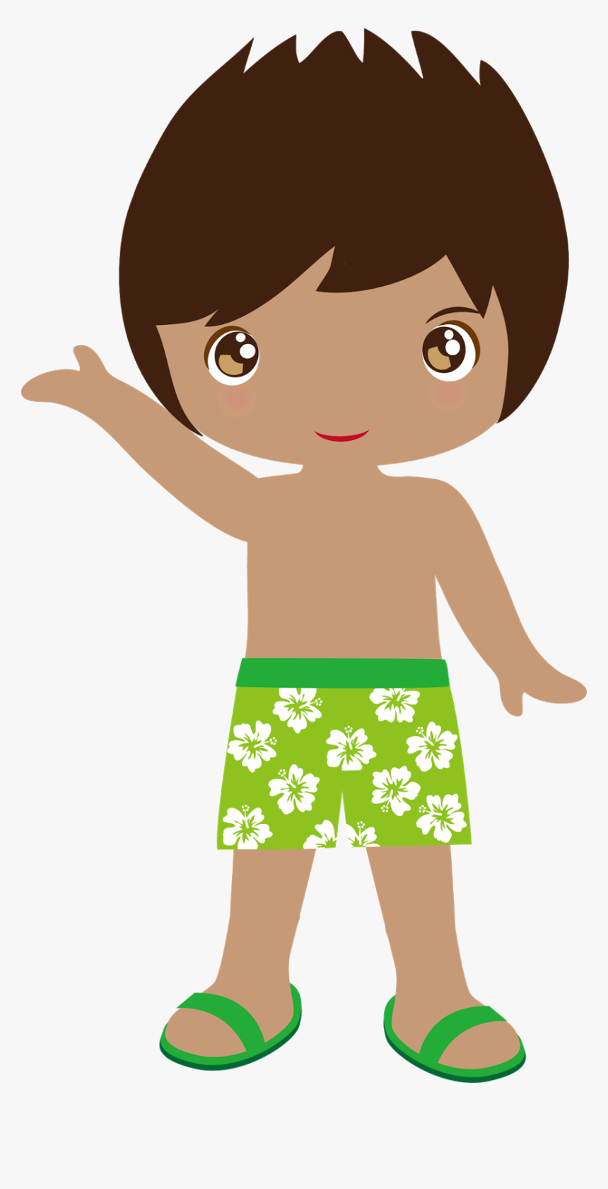 People Clipart Summer - Hawaii Boy Clip Art, HD Png Download