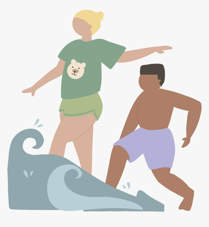 Maybe You Ran Into The Frigid Waters Of Wreck Beach - Illustration, HD Png Download