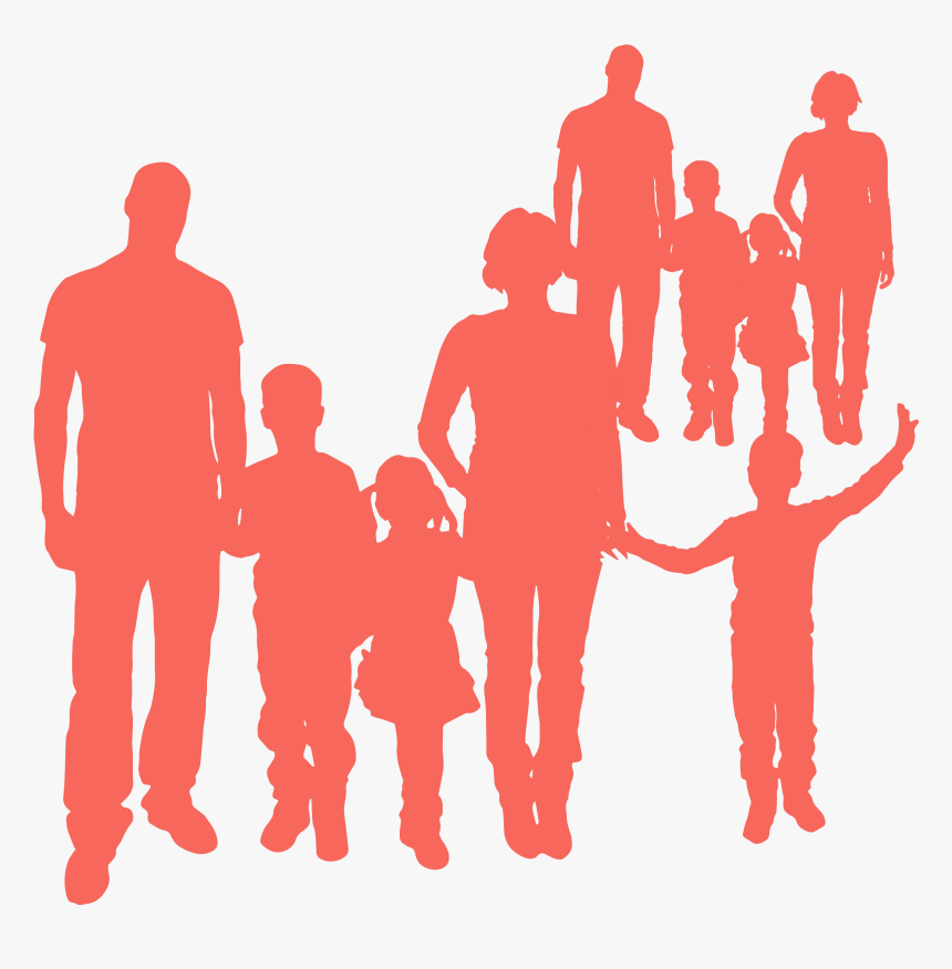 Family Silhouette, HD Png Download