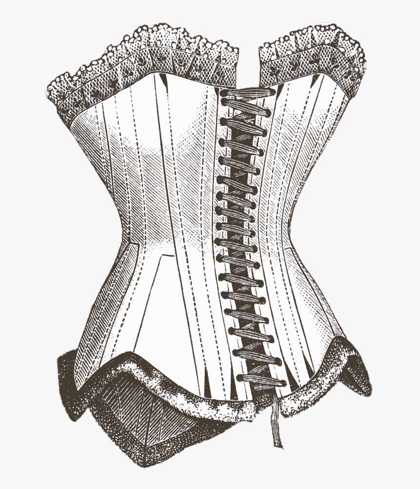 Corset Illustration - Victorian Corset Png, Transparent Png