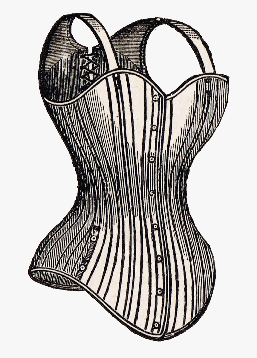 Antique Corset Advertisement 3 Copy - Pattern, HD Png Download