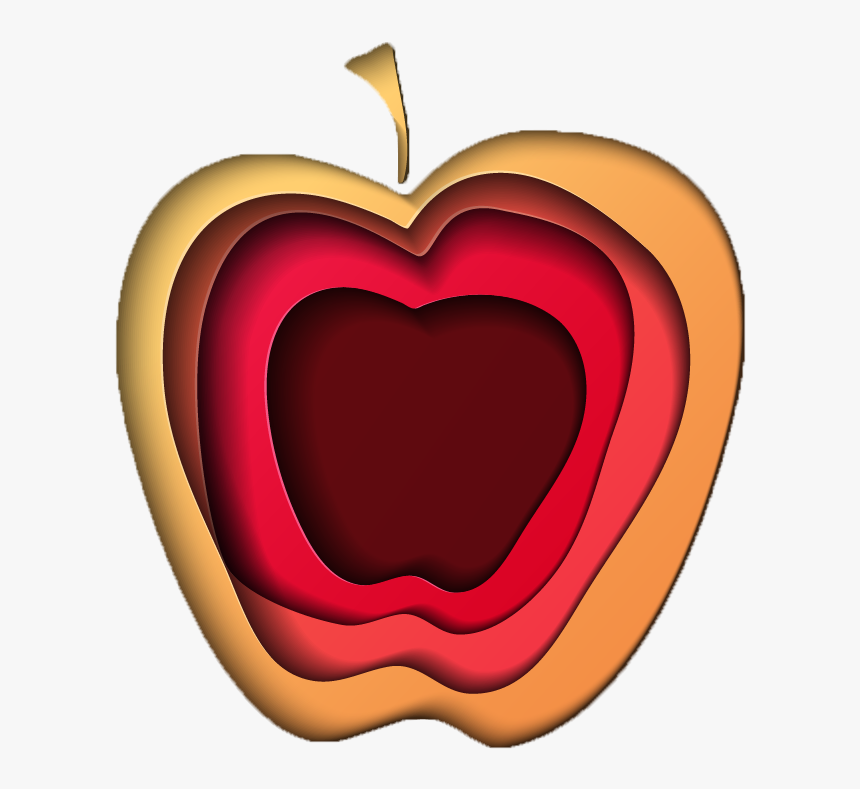 Teacher S Apple - Heart, HD Png Download