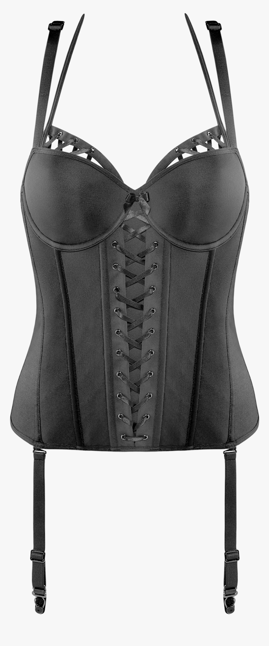 Angel Of Harlem Plunge Balcony Corset - Lingerie Top, HD Png Download