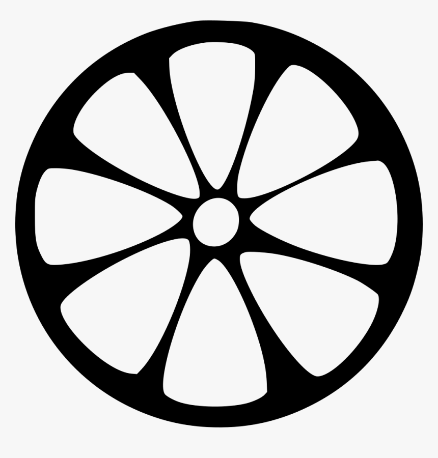 Orange Citrus Fruit Healthy Vitaminc Comments - Orange Slice Silhouette Fruit, HD Png Download