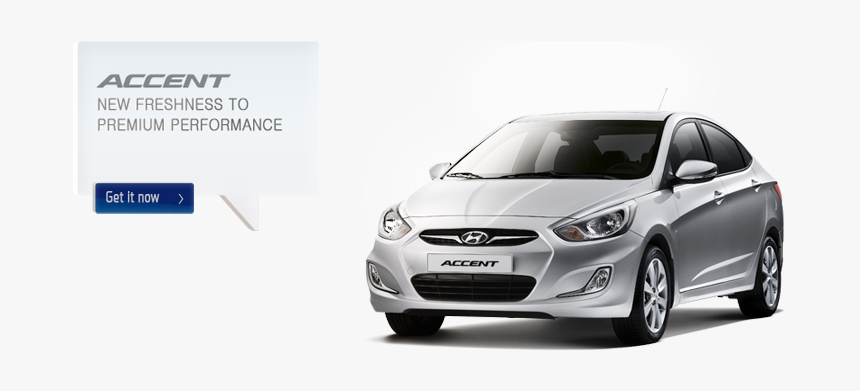 Hyundai Accent Blue 2011, HD Png Download