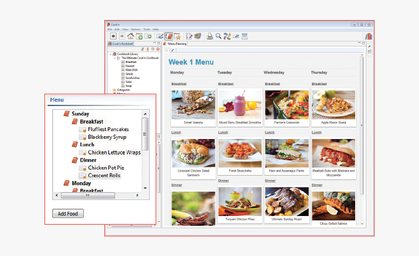 Meal Planner Software, HD Png Download