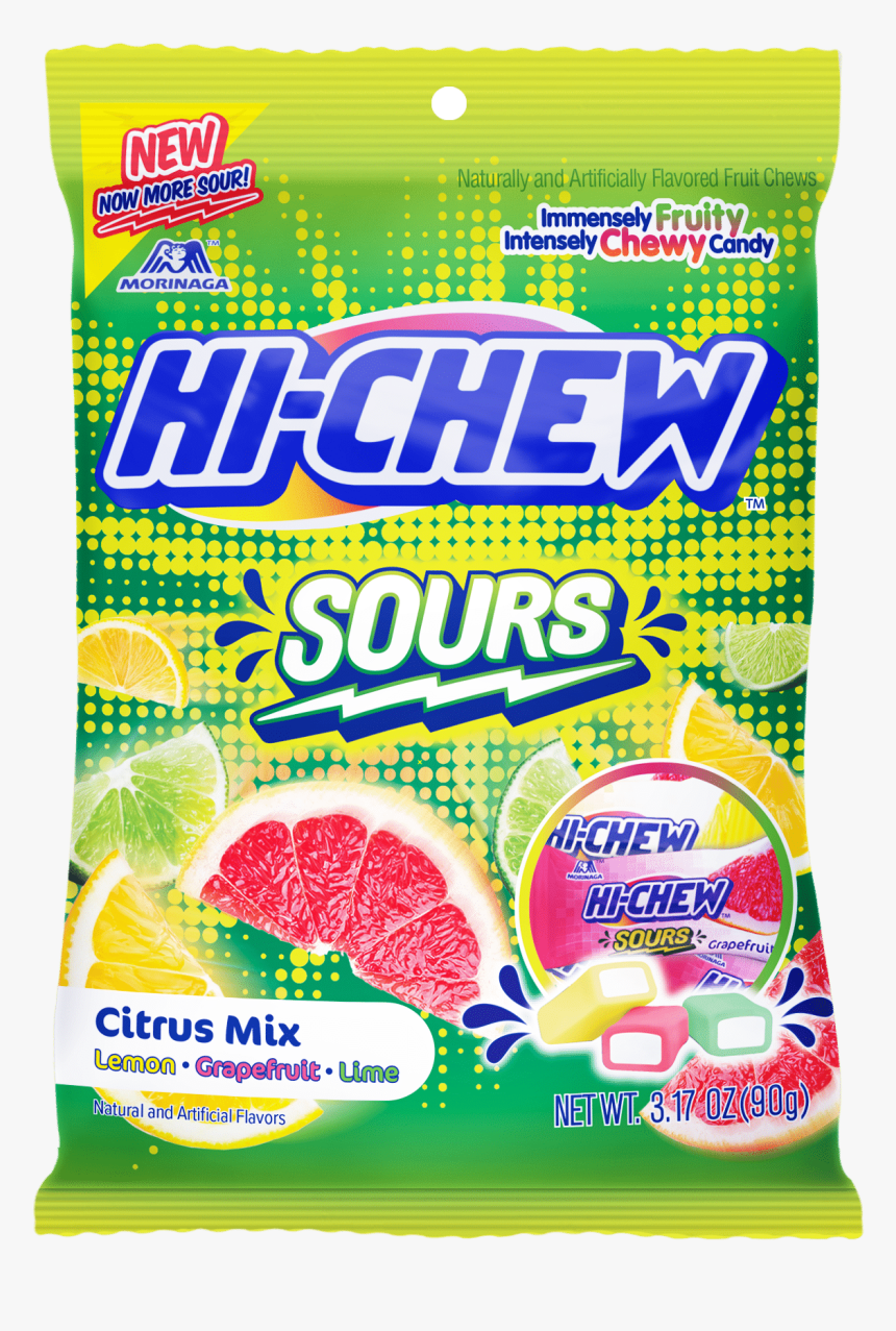 Sours Citrus Mix Peg Bag - Hi Chew Sour, HD Png Download