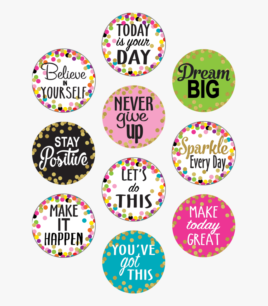 Confetti Positive Sayings, HD Png Download