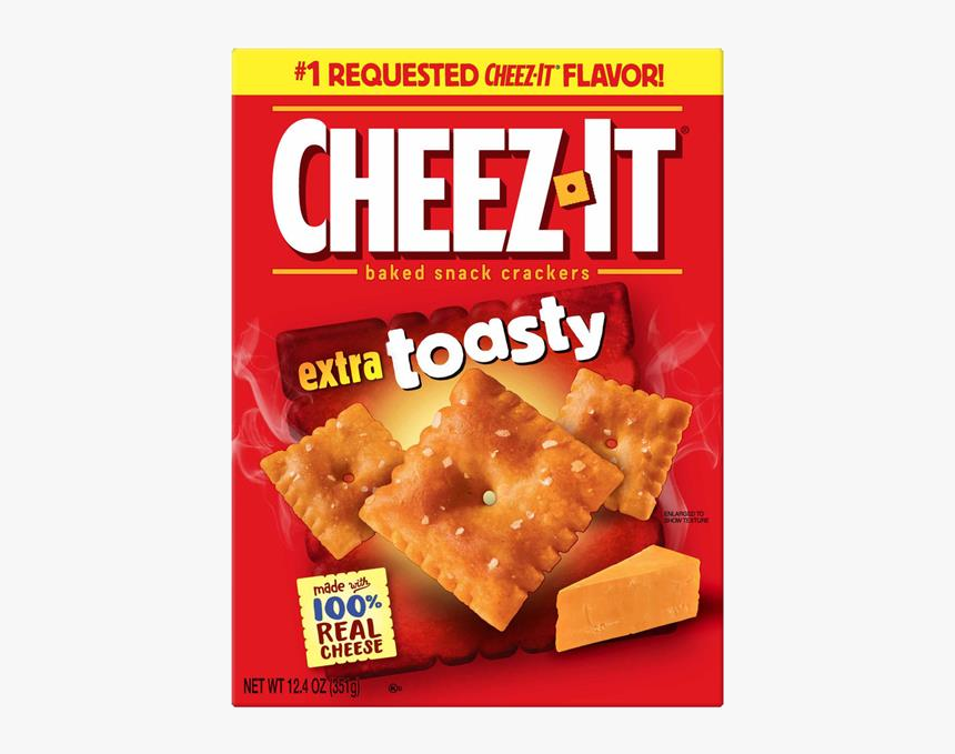 Cheez It Cheez-it Extra Toasty Baked Snack Crackers - Cheez It Extra Toasty Rating, HD Png Download