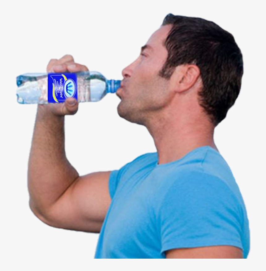 Pure Drinking Water Png - Drinking A Water Bottle, Transparent Png