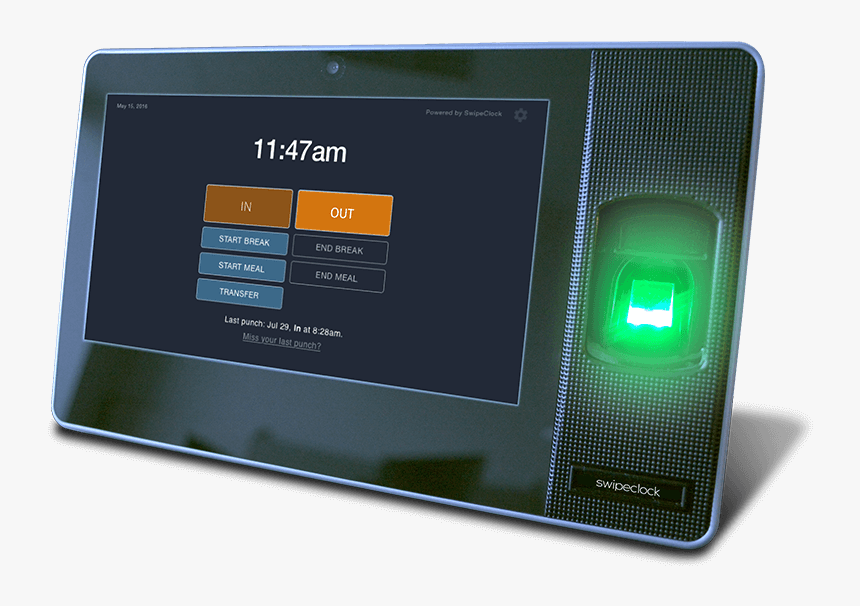 New York Employers Can Eliminate Buddy Punching With - Swipeclock Clocks, HD Png Download