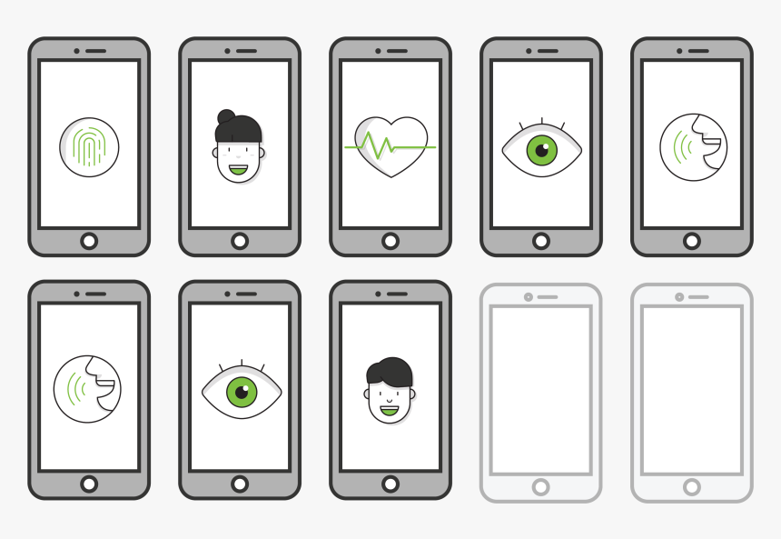 Transparent Biometric Png - Cartoon, Png Download